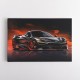 McLaren 720s Black Cartoon Style Wall Art