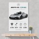 AMG One Silver Hypercar Stats Art Print  
