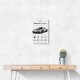 AMG One Silver Hypercar Stats Art Print  