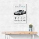AMG One Silver Hypercar Stats Art Print  