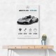 AMG One Silver Hypercar Stats Art Print  