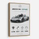 AMG One Silver Hypercar Stats Art Print  