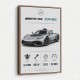 AMG One Silver Hypercar Stats Art Print  