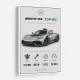 AMG One Silver Hypercar Stats Art Print  
