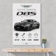 Aston Martin DBS Gray Supercar Wall Art