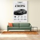 Aston Martin DBS Gray Supercar Wall Art