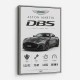 Aston Martin DBS Gray Supercar Wall Art
