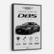 Aston Martin DBS Gray Supercar Wall Art