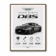 Aston Martin DBS Gray Supercar Wall Art
