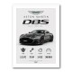 Aston Martin DBS Gray Supercar Wall Art