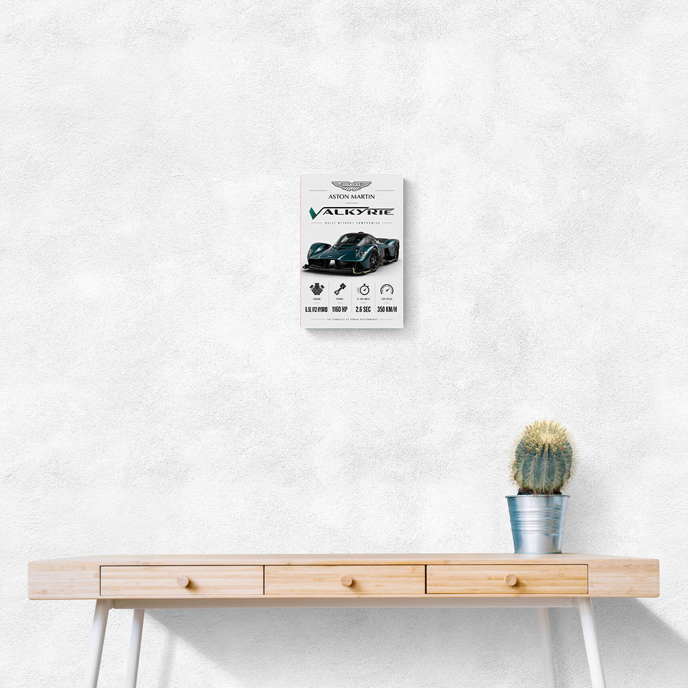 Aston Martin Valkyrie Hypercar Stats Wall Art  