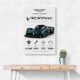 Aston Martin Valkyrie Hypercar Stats Wall Art  
