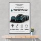 Aston Martin Valkyrie Hypercar Stats Wall Art  