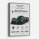 Aston Martin Valkyrie Hypercar Stats Wall Art  