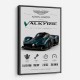 Aston Martin Valkyrie Hypercar Stats Wall Art  