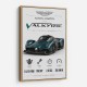 Aston Martin Valkyrie Hypercar Stats Wall Art  