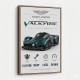 Aston Martin Valkyrie Hypercar Stats Wall Art  