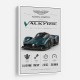 Aston Martin Valkyrie Hypercar Stats Wall Art  