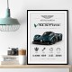 Aston Martin Valkyrie Hypercar Stats Wall Art  