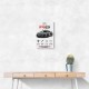Audi R8 V10 Grey Sports Car Wall Art