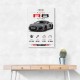 Audi R8 V10 Grey Sports Car Wall Art