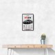 Audi R8 V10 Grey Sports Car Wall Art