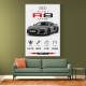 Audi R8 V10 Grey Sports Car Wall Art