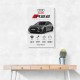 Audi RS6 Grey Performance Wall Art