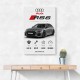 Audi RS6 Grey Performance Wall Art