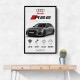 Audi RS6 Grey Performance Wall Art