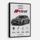 Audi RS6 Grey Performance Wall Art