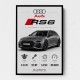 Audi RS6 Grey Performance Wall Art