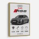 Audi RS6 Grey Performance Wall Art