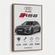 Audi RS6 Grey Performance Wall Art