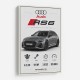 Audi RS6 Grey Performance Wall Art