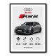 Audi RS6 Grey Performance Wall Art