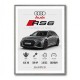 Audi RS6 Grey Performance Wall Art