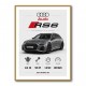 Audi RS6 Grey Performance Wall Art