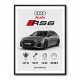 Audi RS6 Grey Performance Wall Art