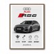 Audi RS6 Grey Performance Wall Art