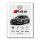 Audi RS6 Grey Performance Wall Art