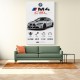 BMW M4 CSL Performance Stats Art Print