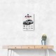 BMW M4 CSL Performance Stats Art Print