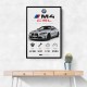 BMW M4 CSL Performance Stats Art Print