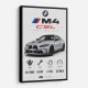 BMW M4 CSL Performance Stats Art Print