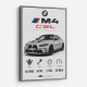 BMW M4 CSL Performance Stats Art Print