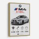 BMW M4 CSL Performance Stats Art Print