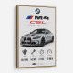 BMW M4 CSL Performance Stats Art Print
