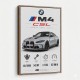 BMW M4 CSL Performance Stats Art Print
