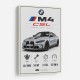 BMW M4 CSL Performance Stats Art Print